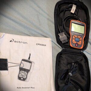 OBD II Actron AutoScanner Plus CP9580A, User Manual, USB Cable, & Carrying Case.